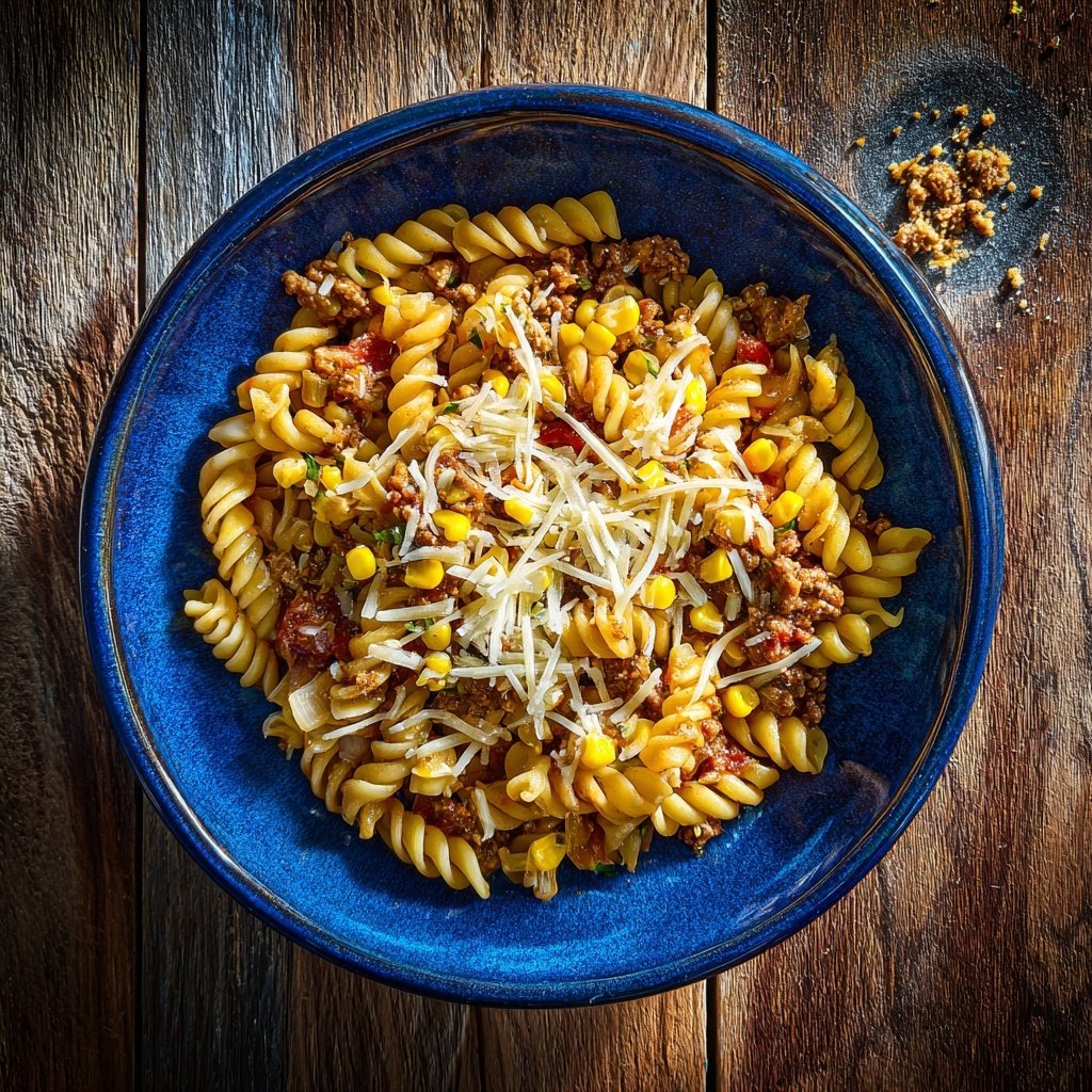 Savory Taco Pasta Bowl