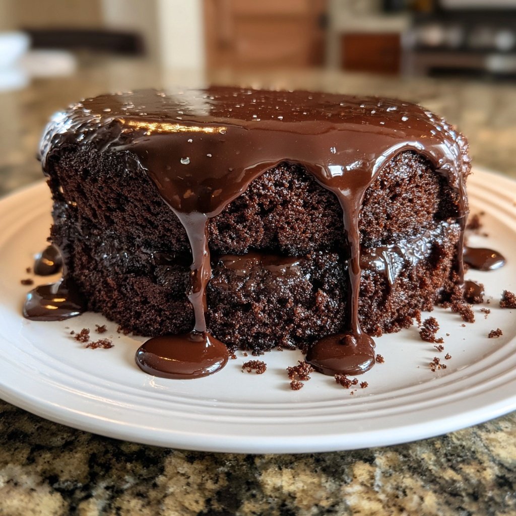 Fluffy Chocolate Pudding Cake