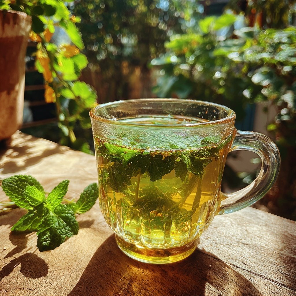 Invigorating Dandelion and Mint Tea