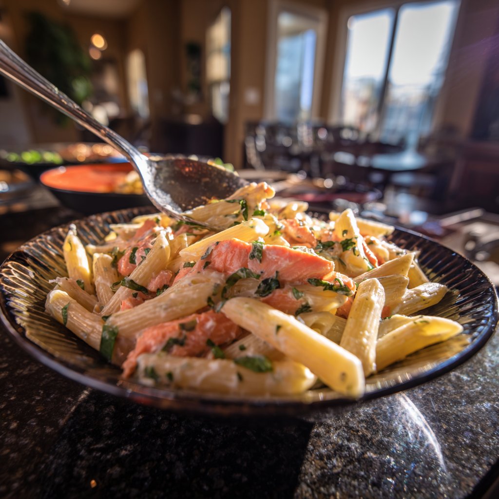 Italian Salmon Penne