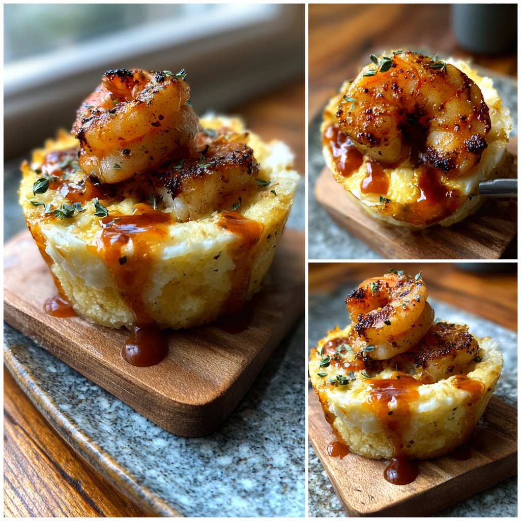 Savory Shrimp and Grits Cups
