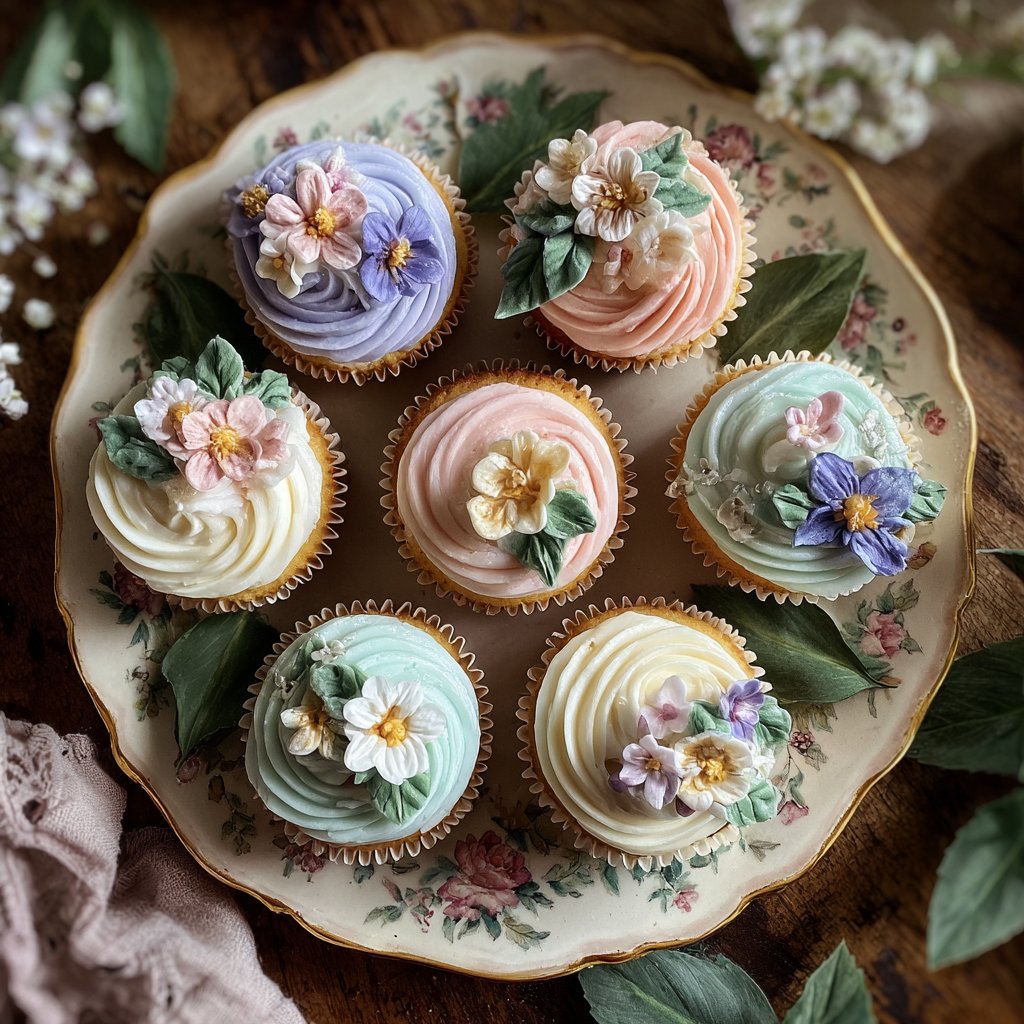 Charming Garden Party Cupcakes