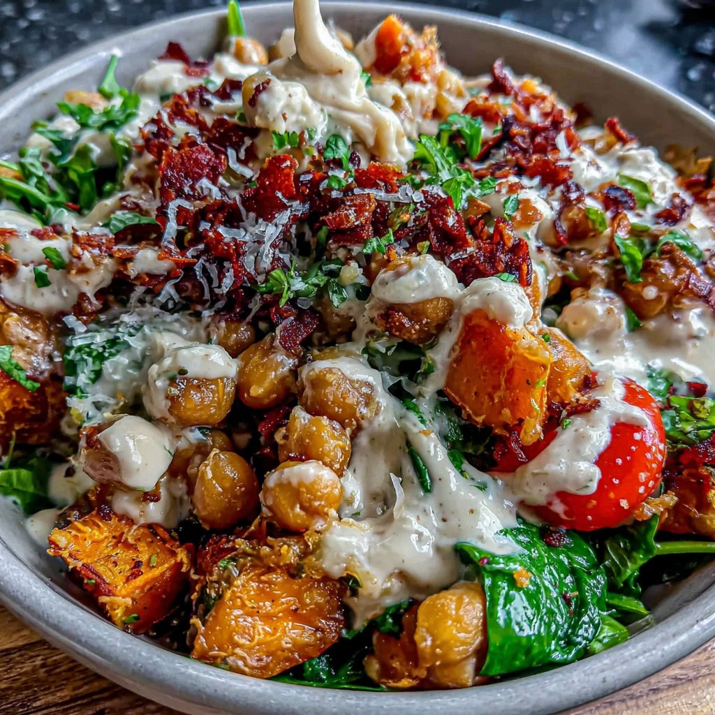 Roasted Sweet Potato and Chickpea Bowls