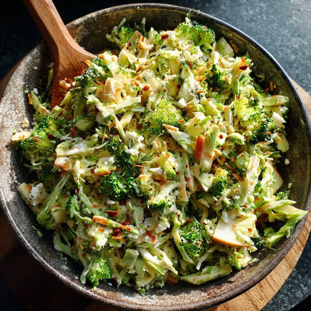 Broccoli Apple Slaw with Feta