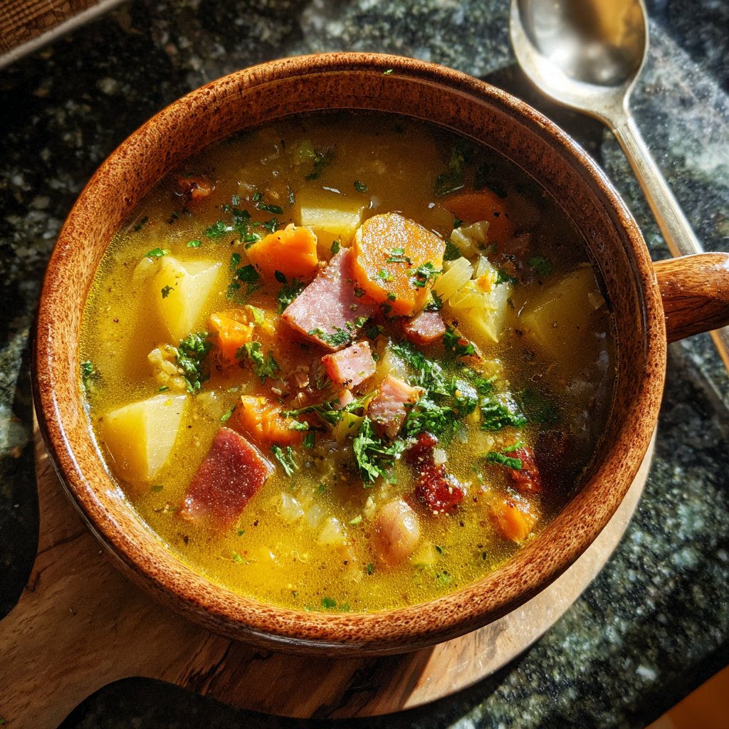 Ham and Bean Soup with Cozy Spices
