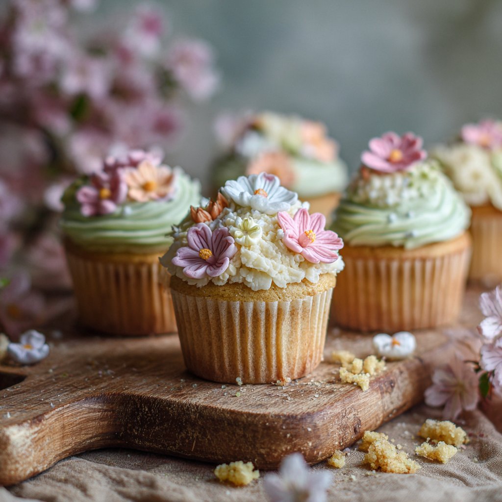 Blossoming Flower Cupcake Recipes