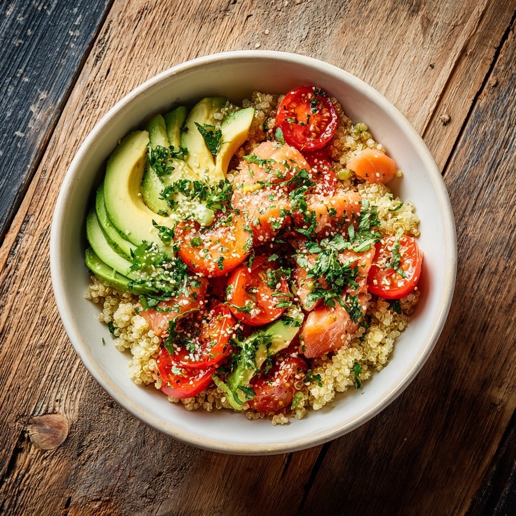 Salmon Quinoa Bowl with Avocado